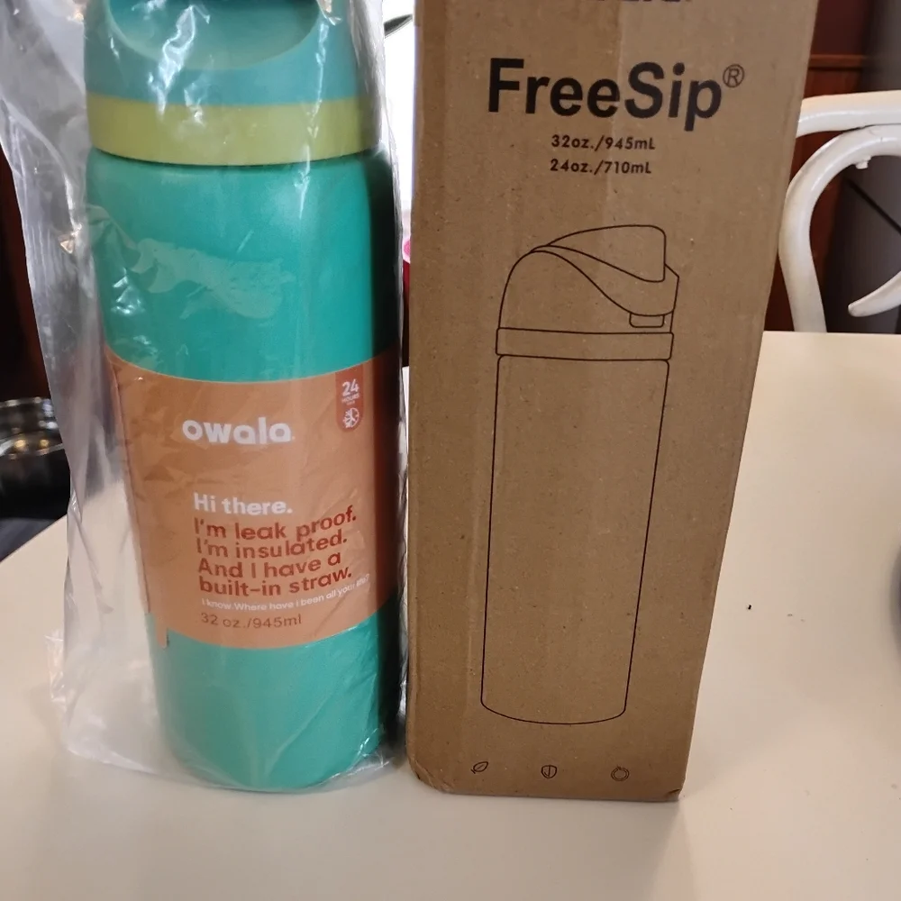 Owala Water Bottle,Freesip Insulated Stainless Steelwith Straw 32 Oz - Picture 10 of 10